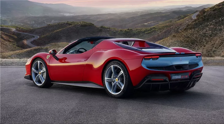 Ferrari 296 GTS plug-in hybrid sports car
