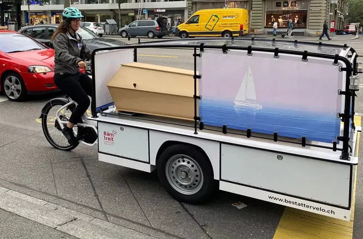 Would you take your last trip on a funeral bike?